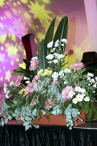  Květinové dekorace,Palác Lucerna, Mary Kay